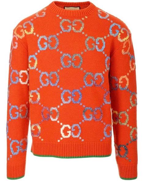 orange gucci sweater|gucci jumper women.